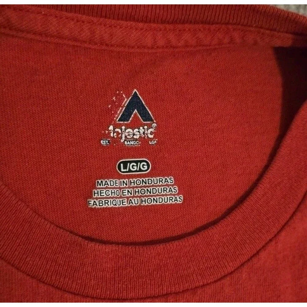 Majestic Washington Capitals NHL Hockey Shirt Red Blue Size L